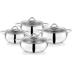 Schafer Cookhaus 8 prç. Çelik Tencere Seti
