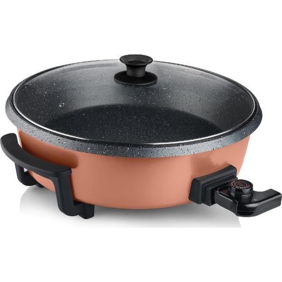 Schafer Crock 1200W Elektrikli Tava Pişirici Pizza Makinesi Rose - SözleşmeliSchafer Crock 1200W Elektrikli Tava Pişirici Pizza Makinesi Rose
