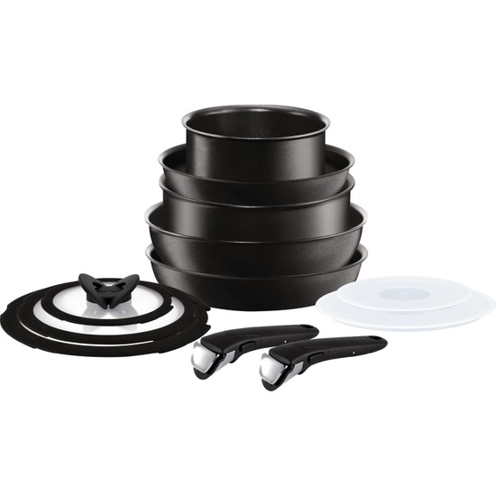 Tefal L65092 Ingenio Titanyum Talent Pro Büyük Tava ve Tencere Seti 12 Parça - 2100111114 - KefilsizTefal L65092 Ingenio Titanyum Talent Pro