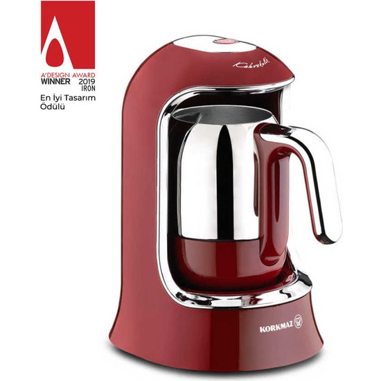 Korkmaz Kahvekolik Kahve Makinası Kırmızı 860-03 - KefilsizKorkmaz Kahvekolik Kahve Makinası Kırmızı 860-03