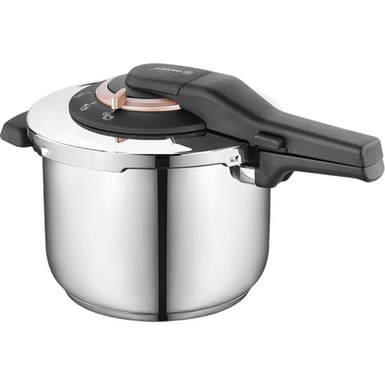 Korkmaz Vita Plus Düdüklü Tencere 6 Litre Rosa Gold - SenetleKorkmaz Vita Plus Düdüklü Tencere 6 Litre Rosa Gold