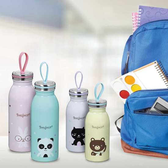 Korkmaz Bambino 350 Ml Çocuk Matarası Mavi - Elden TaksitleKorkmaz Bambino 350 Ml Çocuk Matarası Mavi