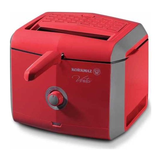 Korkmaz Vertex A486 02 Fritöz - Kırmızı - TaksitleKorkmaz Vertex A486 02 Fritöz - Kırmızı