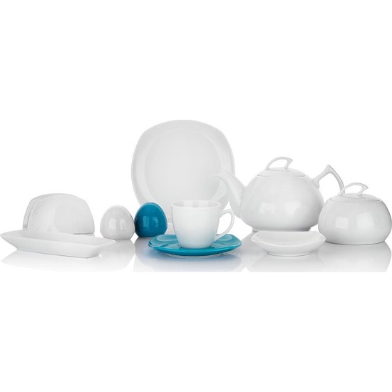 Schafer Nora 30 Parça Kahvaltı Takımı - Turkuaz - SözleşmeliSchafer Nora 30 Parça Kahvaltı Takımı - Turkuaz