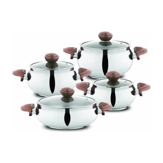 Schafer Talent Çelik Tencere Seti 8 Parça Rosegold - SözleşmeliSchafer Talent Çelik Tencere Seti 8 Parça Rosegold