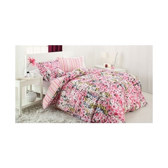 Özdilek Nevresim Tk Quartz Digital Baskı Çift Kişilik Lucca Pembe - Elden ÖdemeliÖzdilek Nevresim Tk Quartz Digital Baskı Çift Kişilik