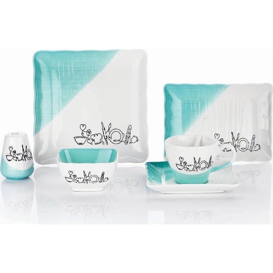 Schafer Sun Kahvaltı Takımı - 32 Parça Yeşil - SenetliSchafer Sun Kahvaltı Takımı - 32 Parça Yeşil