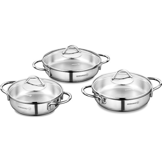 Korkmaz A 1805 6 Parça Tombik Omlet Takım - TaksitleKorkmaz A 1805 6 Parça Tombik Omlet Takım