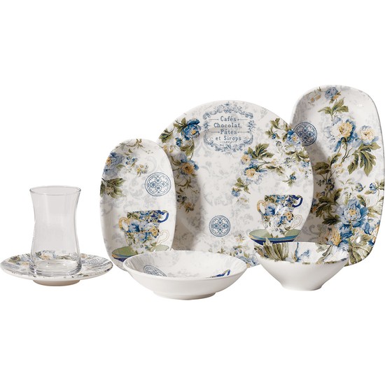 Korkmaz Doğa Collection 26 Parça Kahvaltı Takımı - Elden TaksitliKorkmaz Doğa Collection 26 Parça Kahvaltı Takımı