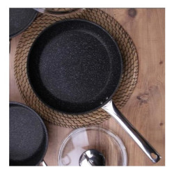 Falez Black Line Granit Döküm 22 cm Tava Siyah