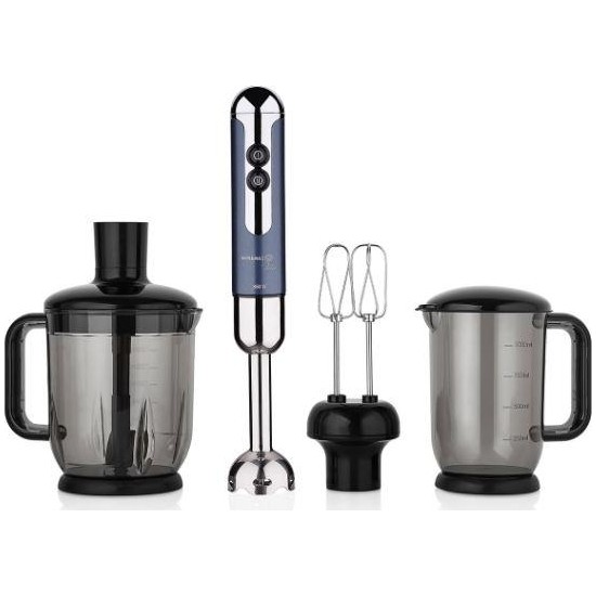 Korkmaz Mia Mega Azura/krom Blender Set A447-13 - PeşinatsızKorkmaz Mia Mega Azura/krom Blender Set A447-13