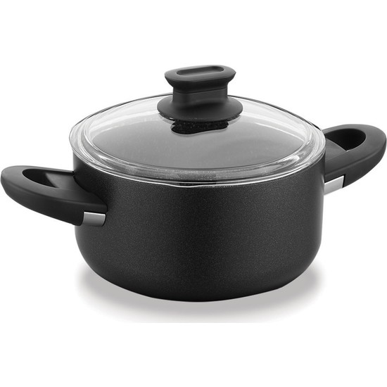 Korkmaz Lina Siyah Tencere 22 x 11 cm. - SözleşmeliKorkmaz Lina Siyah Tencere 22 x 11 cm.