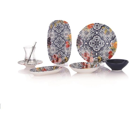 Schafer Sophie 32 Parça Kahvaltı Takımı Lacivert LAC02 - Kredi KartsızSchafer Sophie 32 Parça Kahvaltı Takımı Lacivert LAC02