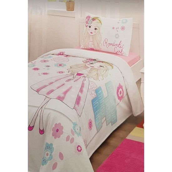 Özdilek Romantic Girl Pembe Tek Kişilik Pike Takımı - SözleşmeliÖzdilek Romantic Girl Pembe Tek Kişilik Pike Takımı