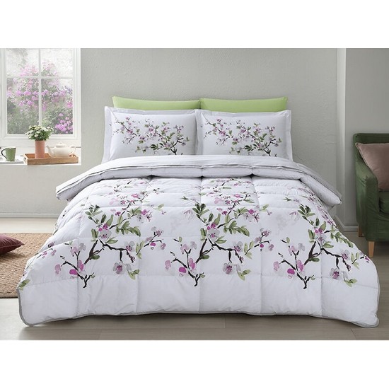 Özdilek Petunia Gri Çift Kişilik Uyku Seti - Kredi KartsızÖzdilek Petunia Gri Çift Kişilik Uyku Seti