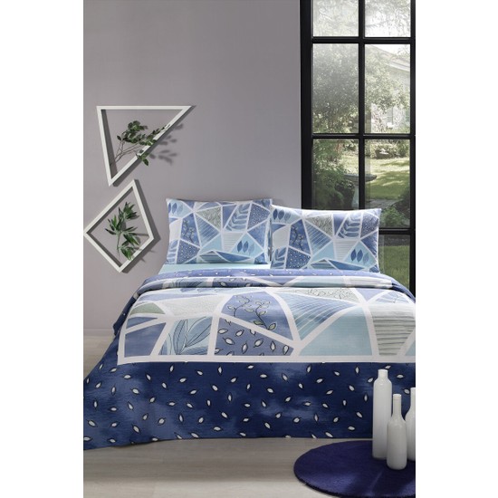 Özdilek Natural Patch Mavi Çift Kişilik Pike Takımı - SenetleÖzdilek Natural Patch Mavi Çift Kişilik Pike Takımı