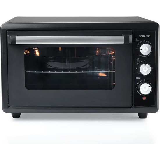 Schafer Backofen Maxi Fırın Çift Camlı Siyah 50 Litre - SenetleSchafer Backofen Maxi Fırın Çift Camlı Siyah 50 Litre