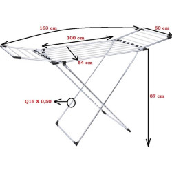 Derince Side Alüminyum Çamaşır Kurutma Askısı