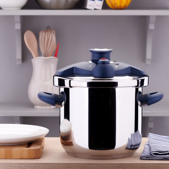 Korkmaz Bella Azura Düdüklü Tencere 7,0 Lt - SenetliKorkmaz Bella Azura Düdüklü Tencere 7,0 Lt