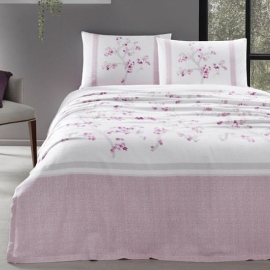 Özdilek Florid Çift Kişilik Pamuklu Pike Takımı Pembe - SözleşmeliÖzdilek Florid Çift Kişilik Pamuklu Pike Takımı Pembe