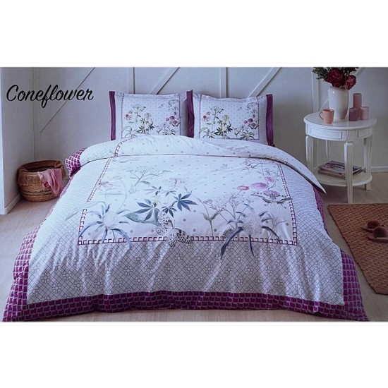 Özdilek Coneflower Çift Kişilik Nevresim Takımı Beyaz - SenetleÖzdilek Coneflower Çift Kişilik Nevresim Takımı Beyaz