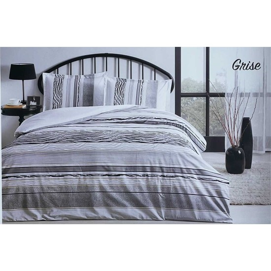 Özdilek Grise Çift Kişilik Nevresim Takımı Gri - SenetleÖzdilek Grise Çift Kişilik Nevresim Takımı Gri