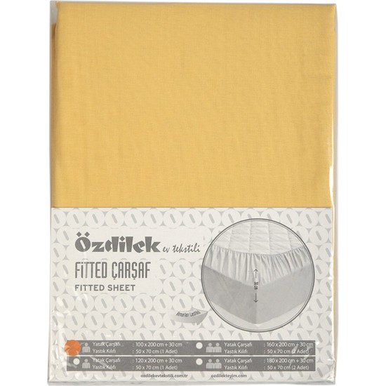 Özdilek Trendy Çift Kişilik Fitted(Lastikli) Yastıklı Çarşaf - Kredi KartsızÖzdilek Trendy Çift Kişilik Fitted(Lastikli) Yastıklı