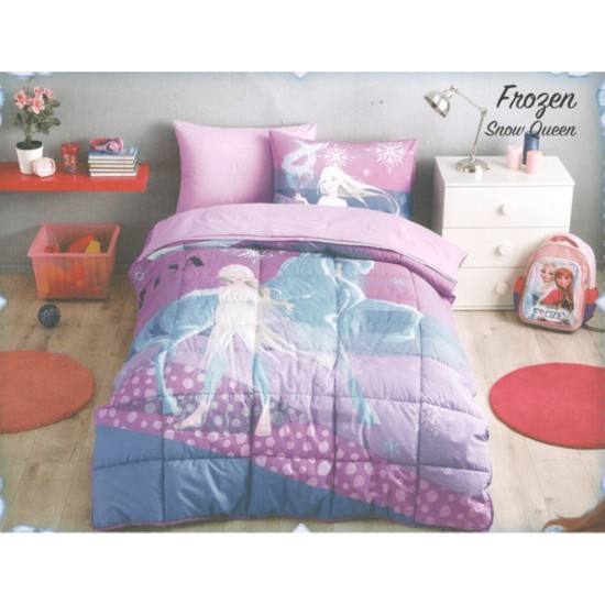 Özdilek Frozen Snow Queen Lisanslı Tek Kişilik Uyku Seti Lastikli Çarşaf - PeşinatsızÖzdilek Frozen Snow Queen Lisanslı Tek Kişilik Uyku
