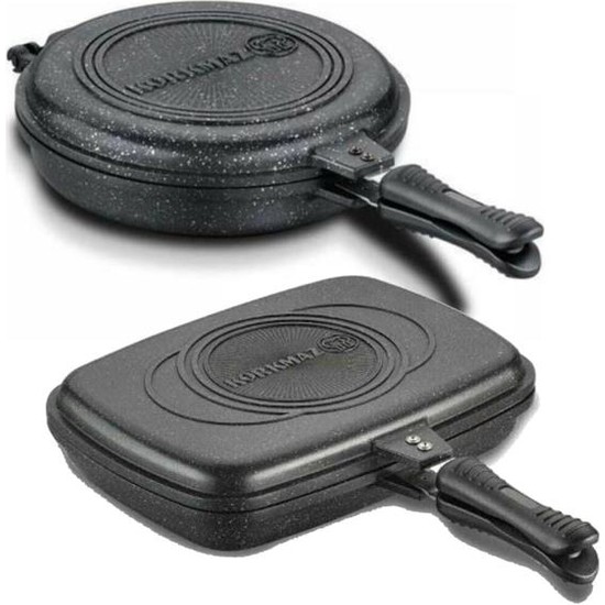 Korkmaz Duplo Yuvarlak ve Kare Balık Tava Seti - Kredi KartsızKorkmaz Duplo Yuvarlak ve Kare Balık Tava Seti