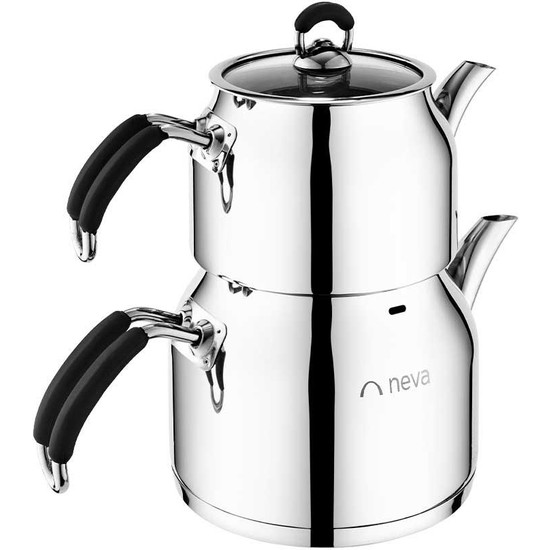 Neva N3105 Hemdem Orta Boy Çelik Çaydanlık - SenetliNeva N3105 Hemdem Orta Boy Çelik Çaydanlık