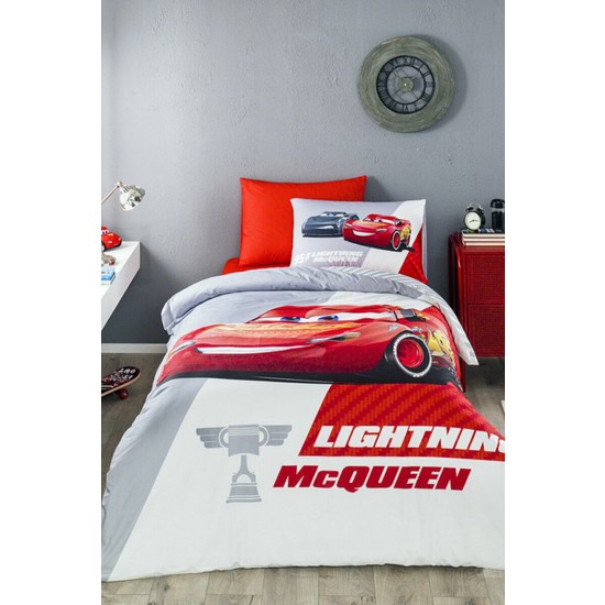 Özdilek Cars Piston Cup Tek Kişilik Disney Lisanslı Lastikli Fitted Çarşaf Çocuk Nevresim Takımı - PeşinatsızÖzdilek Cars Piston Cup Tek