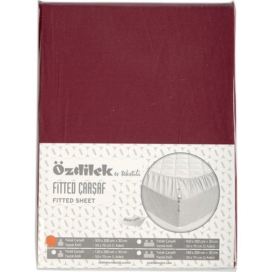 Özdilek Trendy Battal Boy Lastikli Fitted Çarşaf 180X200+30 - PeşinatsızÖzdilek Trendy Battal Boy Lastikli Fitted Çarşaf 180X200+30