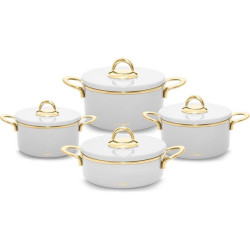 Neva N3145 Lilyum Gold Graye Tencere Seti