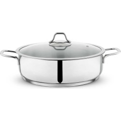 Schafer Held Çelik Basık Tencere 28 cm 2 Parça Inox
