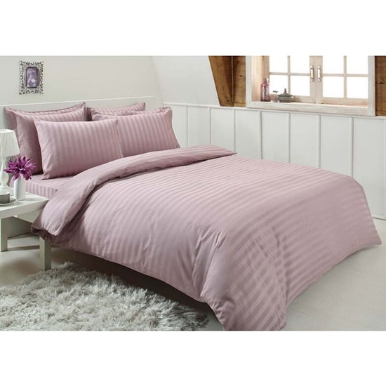 Özdilek Nevresim Takımı Pamuk Saten Çift Kişilik Mürdüm Line - Elden ÖdemeliÖzdilek Nevresim Takımı Pamuk Saten Çift Kişilik Mürdüm