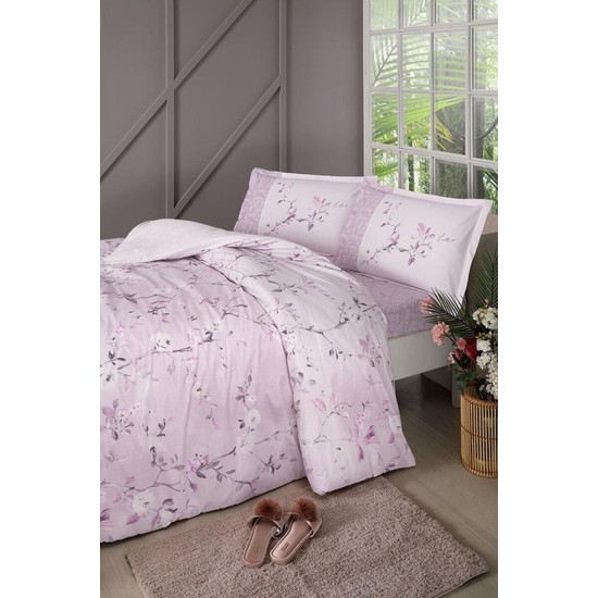 Özdilek Ivy Rose Çift Kişilik Ranforce Nevresim Takımı Pembe - Elden ÖdemeliÖzdilek Ivy Rose Çift Kişilik Ranforce Nevresim Takımı Pembe