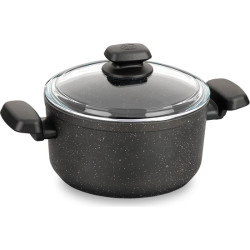 Korkmaz Granit Indüksiyonlu 24 cm Tencere Ornella A1342