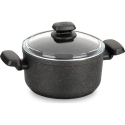 Korkmaz Granit Indüksiyonlu 28 cm Derin Tencere Ornella A1343