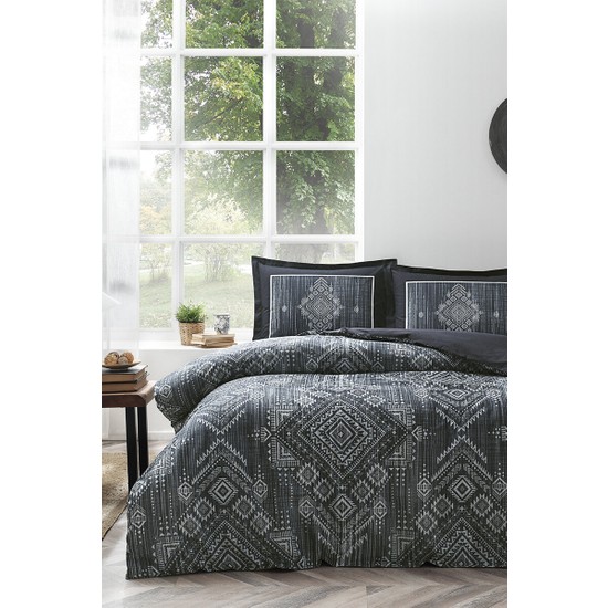 Özdilek Fitted Çarşaf Çift Kişilik Nevresim Takımı Gri Boucle - SözleşmeliÖzdilek Fitted Çarşaf Çift Kişilik Nevresim Takımı Gri