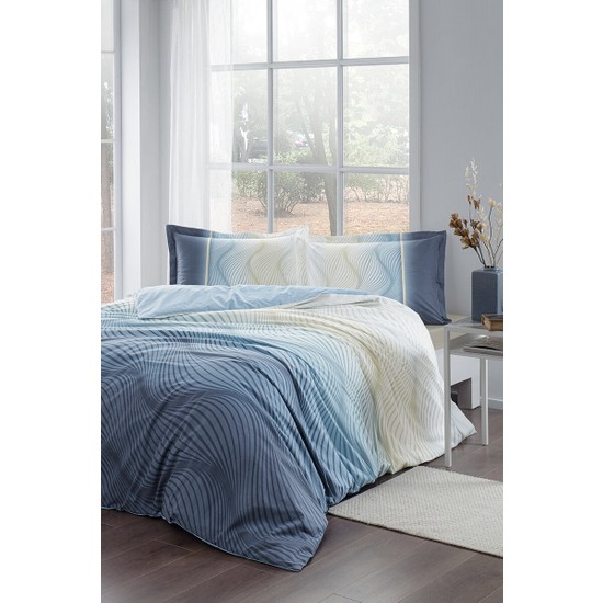 Özdilek Vague Tek Kişilik Lastikli Fitted Çarşaf Nevresim Takımı - PeşinatsızÖzdilek Vague Tek Kişilik Lastikli Fitted Çarşaf Nevresim