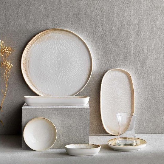 Schafer Okaliptüs 32 Parça Kahvaltı Takımı Krem - KefilsizSchafer Okaliptüs 32 Parça Kahvaltı Takımı Krem