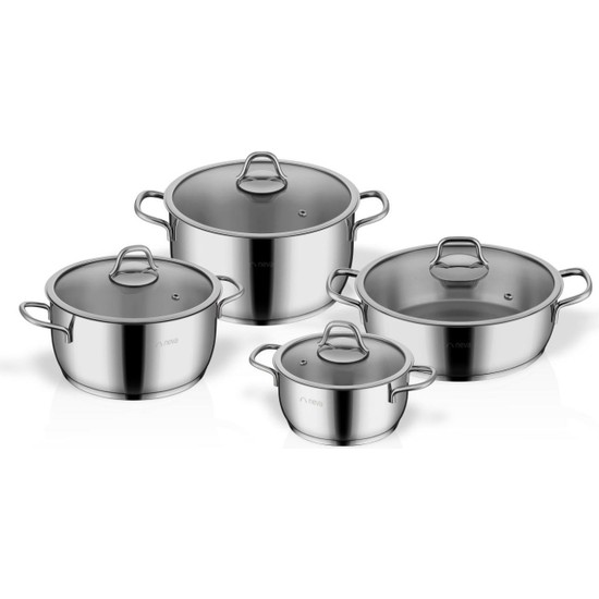 Neva N3157 Berlin 8 Prc Tencere Seti - SenetliNeva N3157 Berlin 8 Prc Tencere Seti