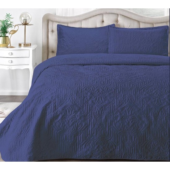 Kristal Özdilek Tek Kişilik Kadife Yatak Örtüsü Flair 180x230 Lacivert - TaksitleKristal Özdilek Tek Kişilik Kadife Yatak Örtüsü Flair