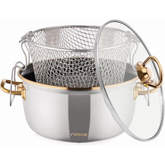 Neva N3172 Lilyum Havana Kızartma Tenceresi - KefilsizNeva N3172 Lilyum Havana Kızartma Tenceresi