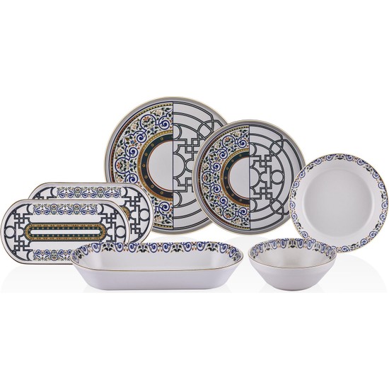 Neva N3159 Mentol Jülide 27 Prç Yemek Takımı - SözleşmeliNeva N3159 Mentol Jülide 27 Prç Yemek Takımı