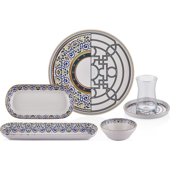 Neva N3164 Mentol Jülide 26 Prç Kahvaltı Takımı - Elden TaksitliNeva N3164 Mentol Jülide 26 Prç Kahvaltı Takımı