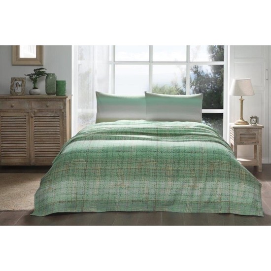 Özdilek Çift Kişilik Pike Takımı Yeşil Weave - SözleşmeliÖzdilek Çift Kişilik Pike Takımı Yeşil Weave