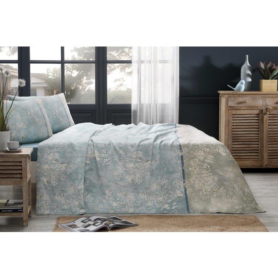 Özdilek Hoya Turkuaz Tek Kişilik Pike Takımı - SenetliÖzdilek Hoya Turkuaz Tek Kişilik Pike Takımı