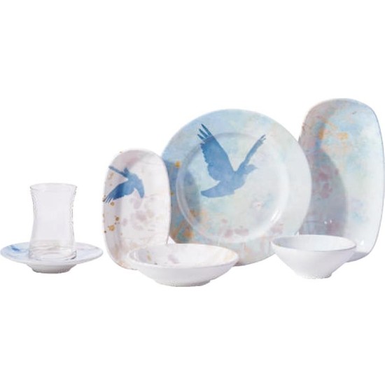 Korkmaz Doğa Collection 26 Parça Kahvaltı Takımı A8718 - TaksitleKorkmaz Doğa Collection 26 Parça Kahvaltı Takımı A8718