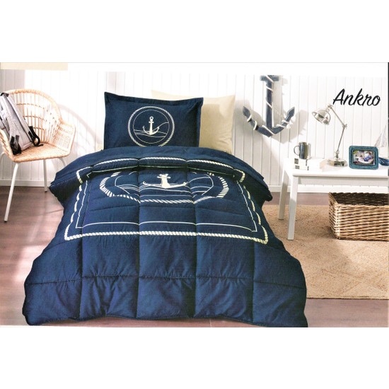 Özdilek Ankro Lacivert Tek Kişilik Uyku Seti - SözleşmeliÖzdilek Ankro Lacivert Tek Kişilik Uyku Seti